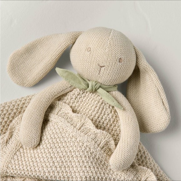 Beige Knit Bunny Security Blanket - Hearth & Hand™ with Magnolia - Picture 3 of 5